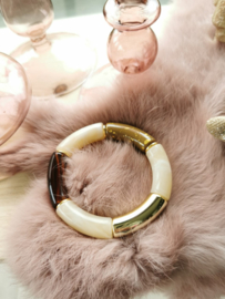 Bangle bruin/goud/beige