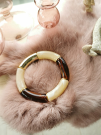 Bangle beige/bruin/goud