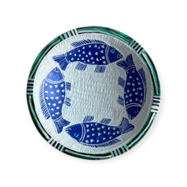 Rond Schaaltje Fish Groen