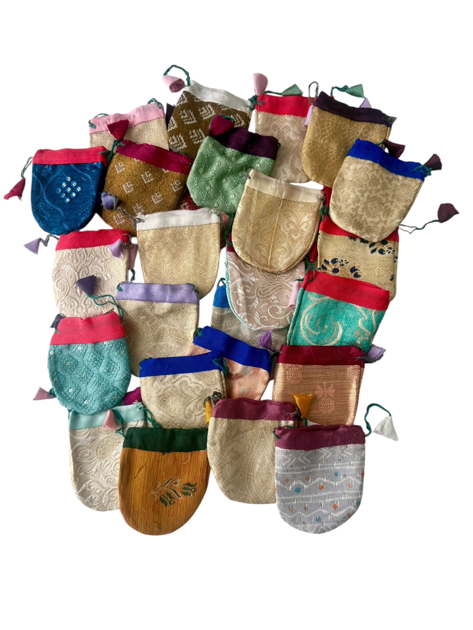 Set van 25 Kadozakjes Gerecycled Textiel