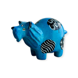 Kaarthouder Leeuw Kisii steen Blauw