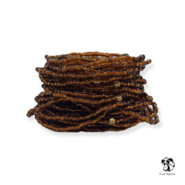 Masai Kralen Armbandje Brown Medium