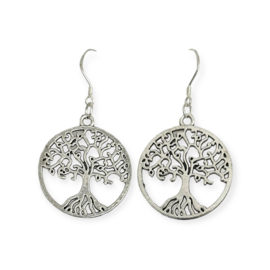 Oorbel Tree of Life Silver