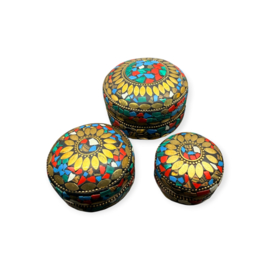 Ingelegde Matroesjka Doosjes Multicolour