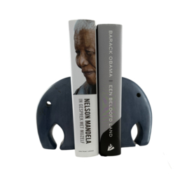 Boekensteun Olifant zwart