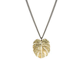 Coralie Tropical Leaf Necklace small
