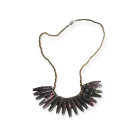 Tribal Ketting Dark Brown