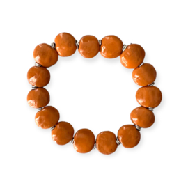 Poah Disc Armband Caramel