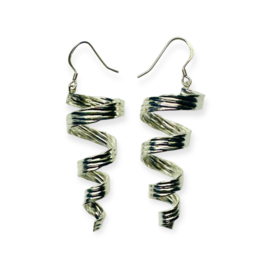 Oorbel Spiral Silver M