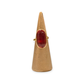Recycled Glass Ring 32 - Verstelbaar
