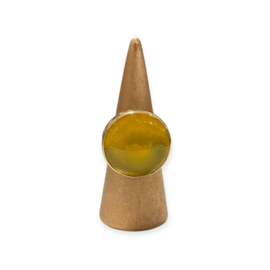 Recycled Glass Ring 29 - Verstelbaar
