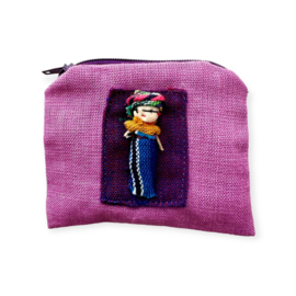 Worry Doll Etui/Portemonneetje Lila