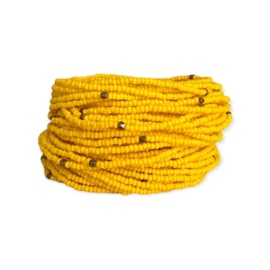 Masai Kralen Armbandje Warm Yellow