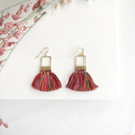 Raja Linear Tassel Earrings