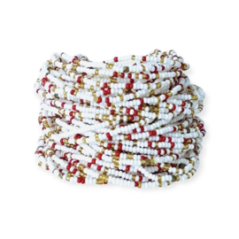Masai Kralen Armbandje Berry White