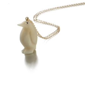 Tagua Hanger Penguin / Pinguïn met ketting