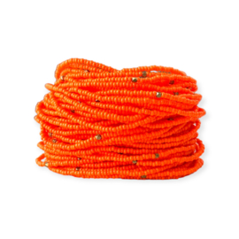 Masai Kralen Armbandje Signal Orange