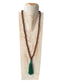 Mala Rudraksha Handgeknoopt