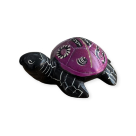 Kaarthouder Turtle Kisii steen Paars