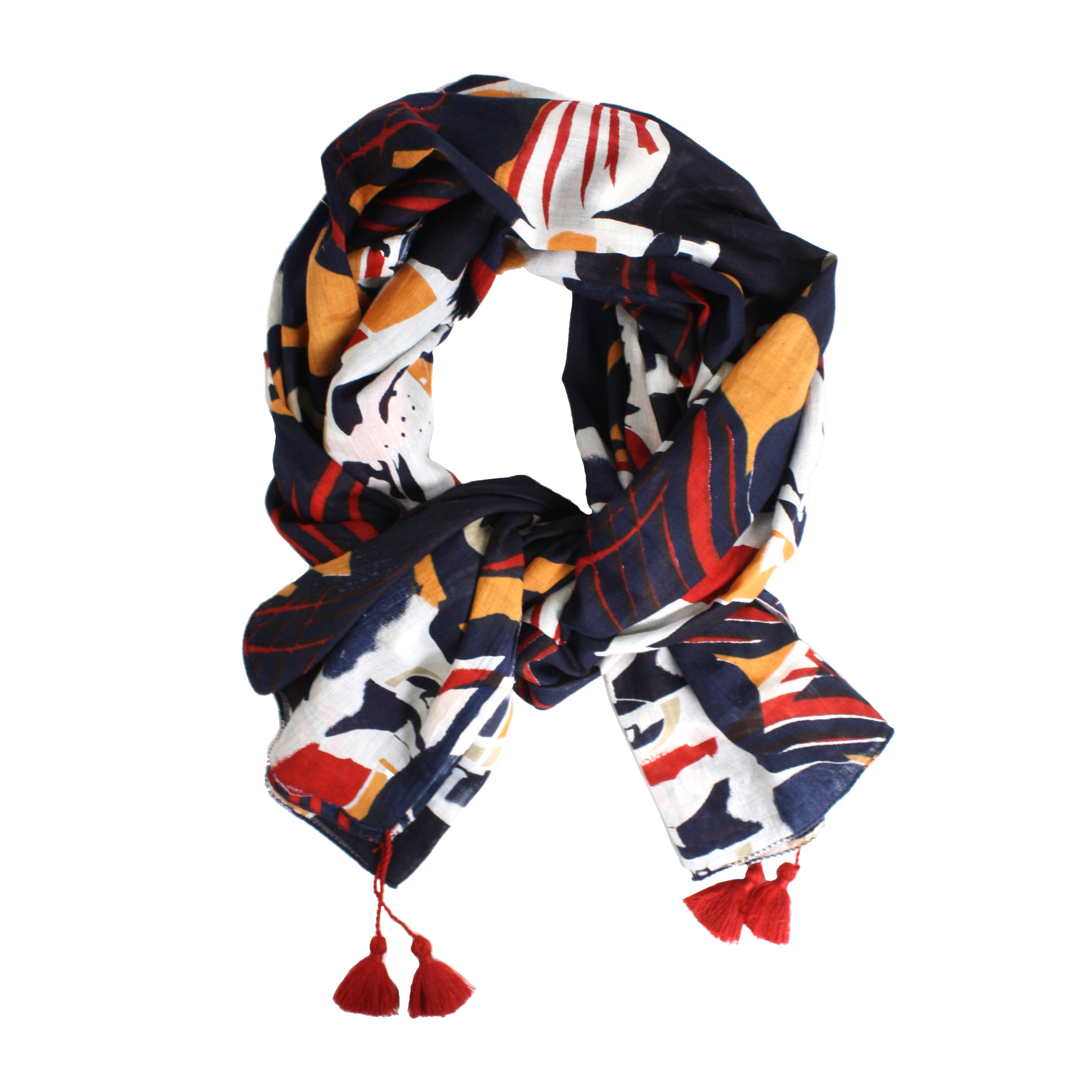 Topography Sjaal/Sarong Navy