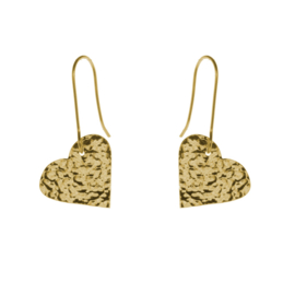 Gold Plated Heart Earrings