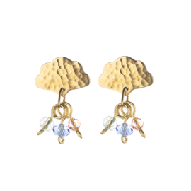 Peacock Cluster Small Studs