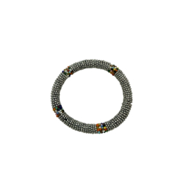 Bangle Bracelet Masai Beads zilver