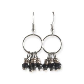 Nyota Earrings Black