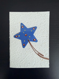 Wenskaart Metal Star