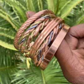 Koperen Armband Gevlochten Glad B