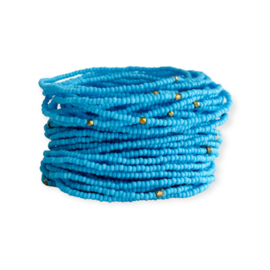 Masai Kralen Armbandje Lightblue