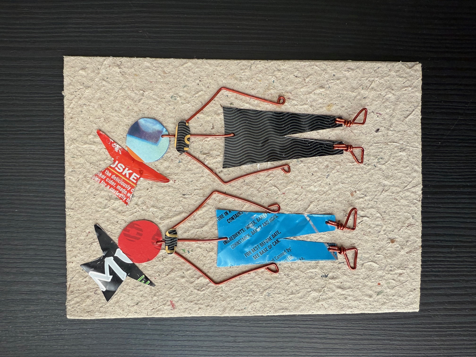 Wenskaart Metal Couple Men