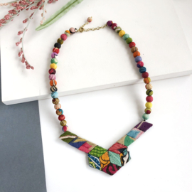 Kantha Stained Glass Necklace