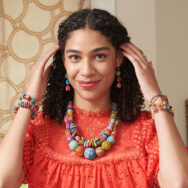 Kantha Spherical Motif Bracelet