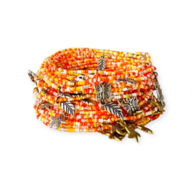 Masai Kralen Enkelbandje Summer Orange