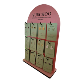 Display Staand Roze, 12 haken