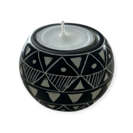 Waxinelichtje Kisii steen Rond Symbols