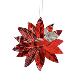 Duurzame 3D Kerstster Hanger  - Gerecycled Coca Cola Blik