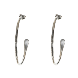 Plated Essentials Large Hoops Silver