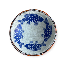 Rond Schaaltje Fish Oranje