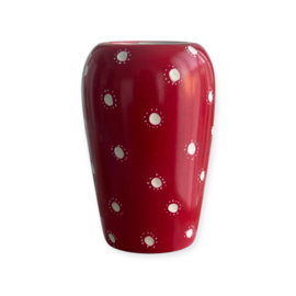 Waxinelichtje Kisii steen XL Rood