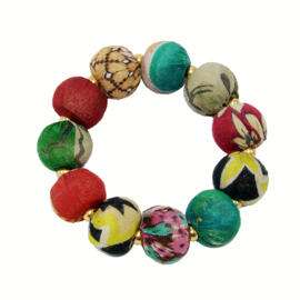 Kantha Bauble Bracelet Large