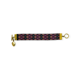 Amani Geometric Rose Beaded Bracelet