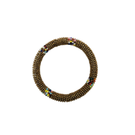 Bangle Bracelet Masai Beads goud