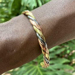 Koperen Armband Gevlochten C