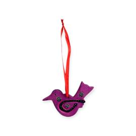 Hanger Vogel Kisii steen Fuchsia