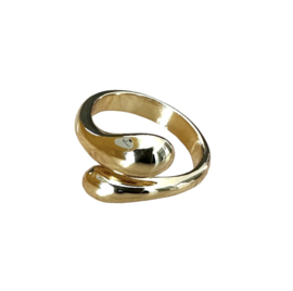 Druppel Ring Gold