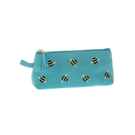 Bee Linnen Make-uptasje/Etui Blue