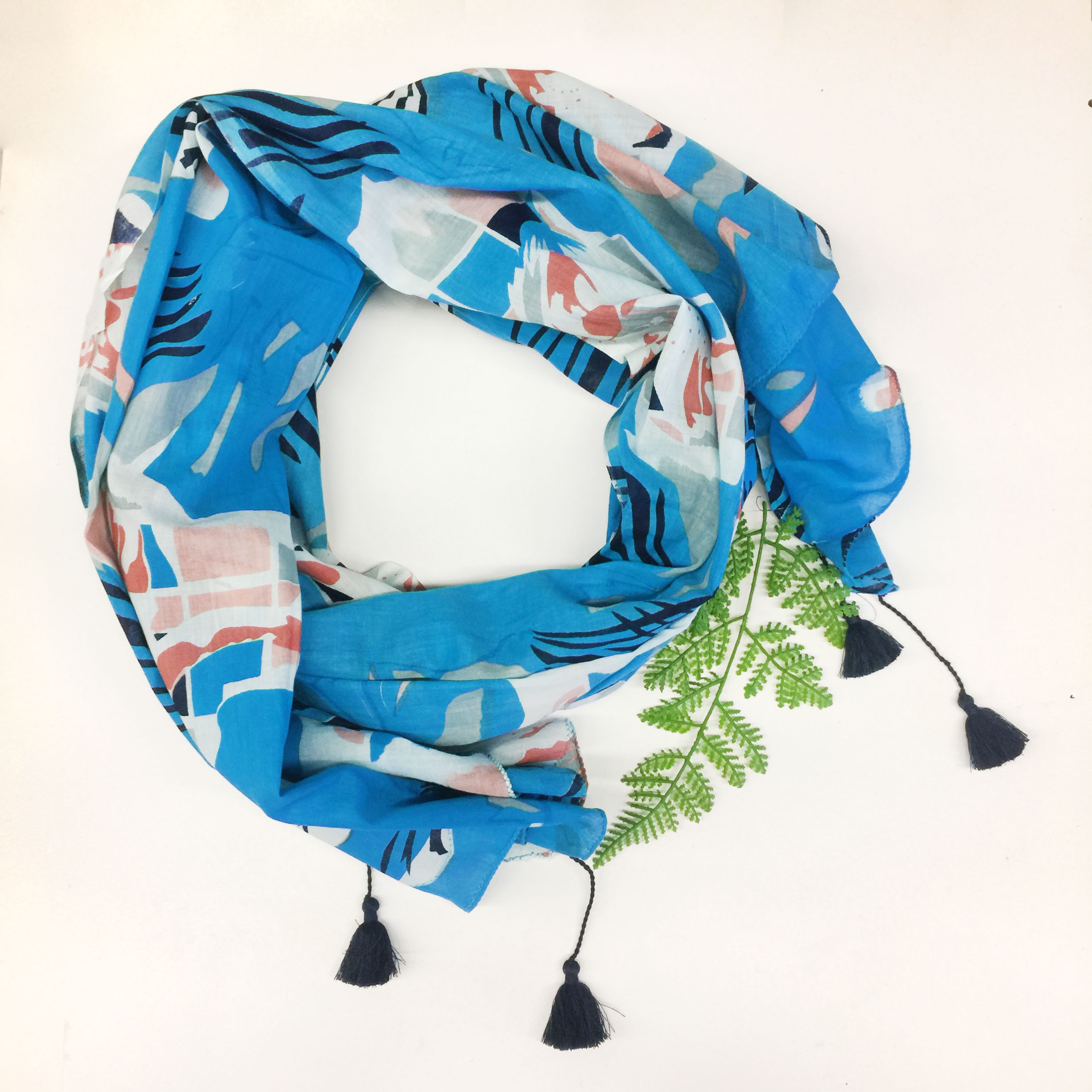 Topography Sjaal/Sarong Turquoise