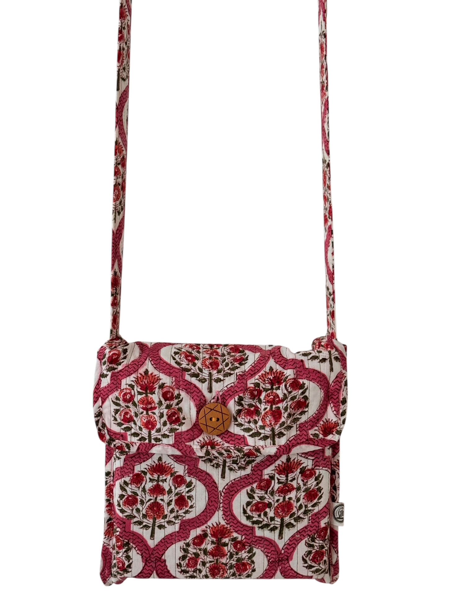 Blockprint Cotton Crossbody Bag 03